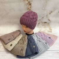 Шапка жіноча На флісі. Розмір 56-58