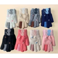 Рукавиці дитячі Подвійні 5123. Розмір 4-6 роки