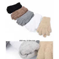 Рукавиці жіночі, Норка, Подвійні 2025. Розмір універсальний