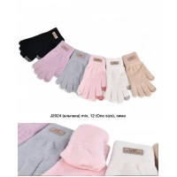 Рукавиці жіночі, Альпака, Одинарні, Сенсор , J2024. Розмір універсальний