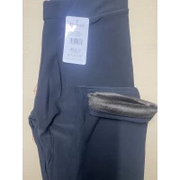 Женские лосины на флисе. Р. БАТАЛ 52,54,56 (чёрные)