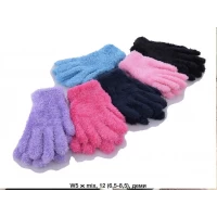 Рукавички дитячі Одинарні, Травка, W5 Розмір 7-9 років