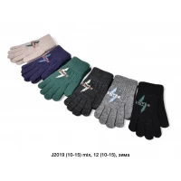 Рукавички підліток Одинарні, Альпака, J2019. Розмір 10-15 років