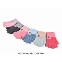 Рукавички дитячі Одинарні, Норка, J2015. Розмір 7-10 років Рукавички дитячі Одинарні, Норка, J2015. Розмір 7-10 років