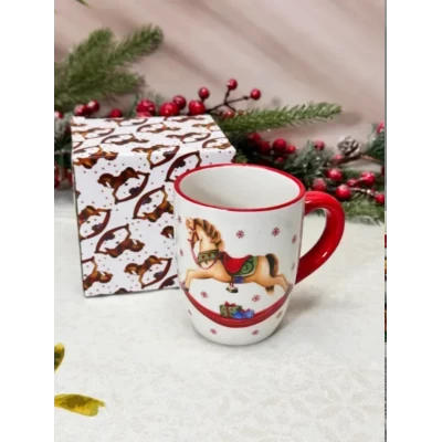 Керамическая чашка(350мл) символ года2026 Лошадь