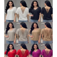 Футболка 26112,  (спинка ажурна ). Розмір S,M, L(46,48;50) Якість 95%-cotton; 5%-spandex