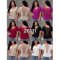 Футболка 26110, (спинка ажурна ). Розмір S,M, L(46,48;50) Якість 95%-cotton; 5%-spandex
