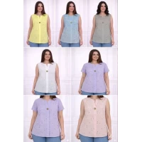 Майка 26037 Размер- (52,54,56) Качество хлопок +прошва(100% cotton)
