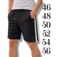 Шорти чоловічі трикотаж коттон. Adidas. Колір чорний. Розміри: 46, 48, 50, 52, 54, 56.