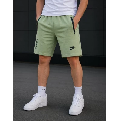Шорти чоловічі трикотаж коттон. NIKE. Норма. Колір фісташка. Розміри : 46, 48, 50, 52, 54, 56.