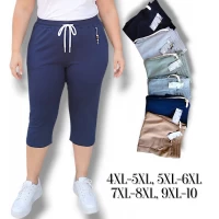 Жіночі трикотажні бріджи, двухнитка. Kenalin. Розміри: 4XL-10XL.