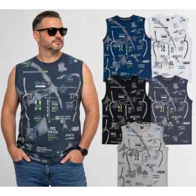 Чоловіча трикотажна безрукавка. Напівбатал. Розміри: 6XL, 7XL, 8XL. Чоловіча трикотажна безрукавка. Напівбатал. Розміри: 6XL, 7XL, 8XL.