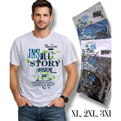 Футболка чоловіча трикотажна. Норма. Розміри: XL, 2XL, 3XL Футболка чоловіча трикотажна. Норма. Розміри: XL, 2XL, 3XL