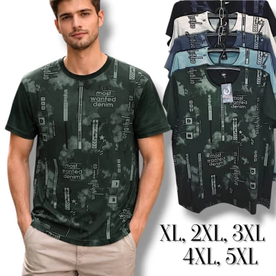 Футболка чоловіча трикотажна. Норма. Розміри: XL, 2XL, 3XL, 4XL, 5XL Футболка чоловіча трикотажна. Норма. Розміри: XL, 2XL, 3XL, 4XL, 5XL