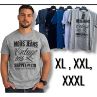 Чоловіча трикотажна футболка. Норма. Розміри: XL, 2XL, 3XL.