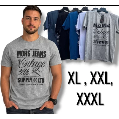 Чоловіча трикотажна футболка. Норма. Розміри: XL, 2XL, 3XL. Чоловіча трикотажна футболка. Норма. Розміри: XL, 2XL, 3XL.