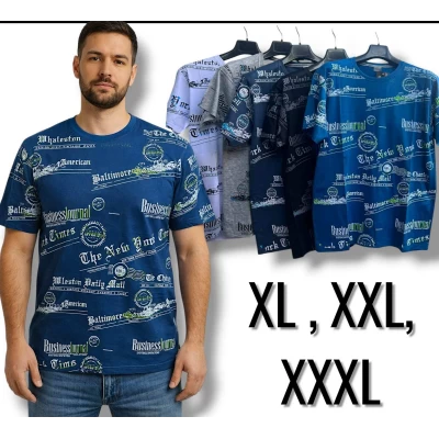 Футболка чоловіча трикотажна. Норма. Розміри: XL, 2XL, 3XL Футболка чоловіча трикотажна. Норма. Розміри: XL, 2XL, 3XL