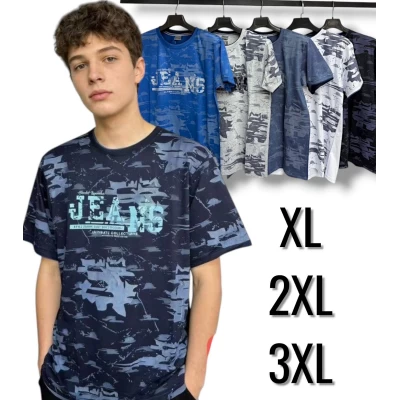 Футболка чоловіча трикотажна. Норма. Розміри: XL, 2XL, 3XL Футболка чоловіча трикотажна. Норма. Розміри: XL, 2XL, 3XL