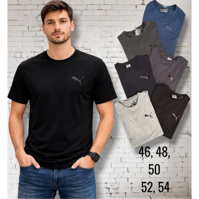 Футболка чоловіча трикотажна. Puma. Розміри: 46-54 (5 штук, одного кольору) Футболка чоловіча трикотажна. Puma. Розміри: 46-54 (5 штук, одного кольору)