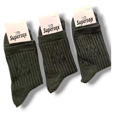 Шкарпетки чоловічі демісезонні. Фірми Supersox. Колір хакі. Розмір 41-45 Шкарпетки чоловічі демісезонні. Фірми Supersox. Колір хакі. Розмір 41-45