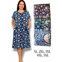 Xaлат жіночий трикотажний.  Розміри: XL, 2XL, 3XL, 4XL, 5XL
