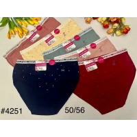 Труси женские в горошек 50/54 широка гумка