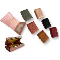 Кошелёк для денег женск. PU коротк. с винт. 02265 (8*3*10,5)см