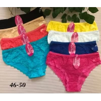 Трусики женские "вставка", 46-50,  Хлопок