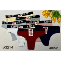 Труси жіночі гумка «LOVE" 48-52, Хлопок