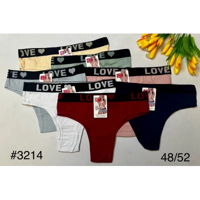 Труси жіночі гумка «LOVE" 48-52, Хлопок