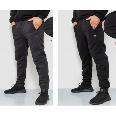 Чоловічі спортивні штани на флісі на манжеті. Розміри 50-56 (84106) Чоловічі спортивні штани на флісі на манжеті. Розміри 50-56 (84106)