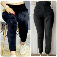 Жіночі теплі спортивні штани, велюр на хутрі.. Розміри батальні.82860