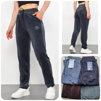 Жіночі спортивні штани велюр. Розміри 48-56. В упаковці 6 шт різного кольору. 81435