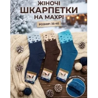 Жіночі теплі шкарпетки , всередині на махрі. Розмір 35-40.