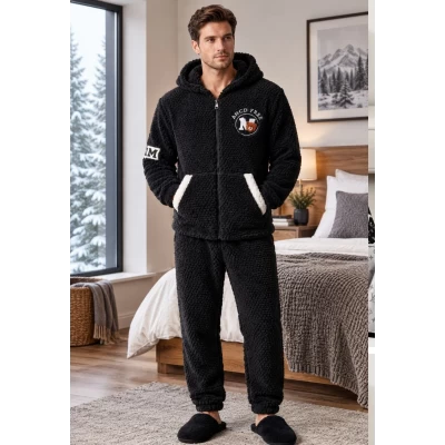 Мужская пижама/домашний костюм. Махра L-XL