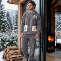 Мужская пижама на змейке Махра L-XL-XXL