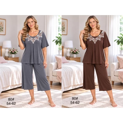 Пижамы Футболка с бриджами XL-2XL-3XL-4XL-5XL