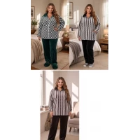 Батальные махровые пижамы 2XL-3XL-4XL