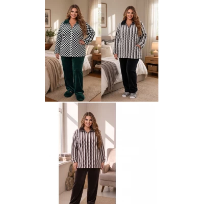 Батальные махровые пижамы 2XL-3XL-4XL