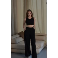 Жіночі брюки. Розміри 42-48.  Матеріал рубчик. 82979