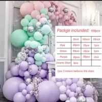 Арка гирлянда из воздушных шаров "Радуга макарун", 169 шт