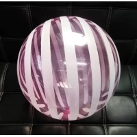 Шар бабл bubble полосатый 45 см (Китай) , расцветки разные
