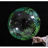 Шар баблс с рисунком "Тропики" 45 см