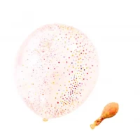 Воздушный шар 12" с пенопластовыми шариками (Китай), 1 штука 