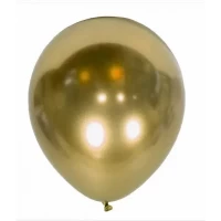 Шары воздушные хром золото 12" (50 шт/уп), Китай 