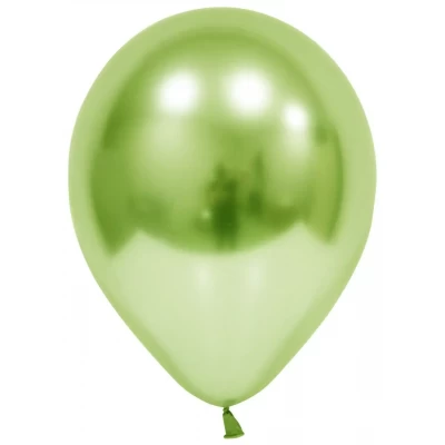 Шары воздушные хром светло-зелёный 12" (50 шт/уп) Balonevi