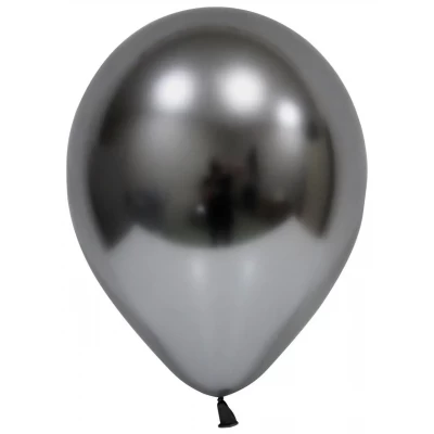 Шары воздушные хром графит 12" (50 шт/уп) Balonevi