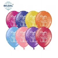 Воздушные шары З Днем Народження микс, 25 штук (5 ст) ТМ Sharoff 