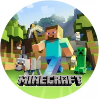 Тарелки бумажные одноразовые детские " Майнкрафт ". 18 см.10 шт Тарелки бумажные одноразовые детские " Майнкрафт ". 18 см.10 шт