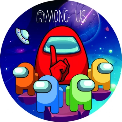 Тарелки праздничные одноразовые "Амонг Ас" 18 см 10 шт Тарелки праздничные одноразовые "Амонг Ас" 18 см 10 шт